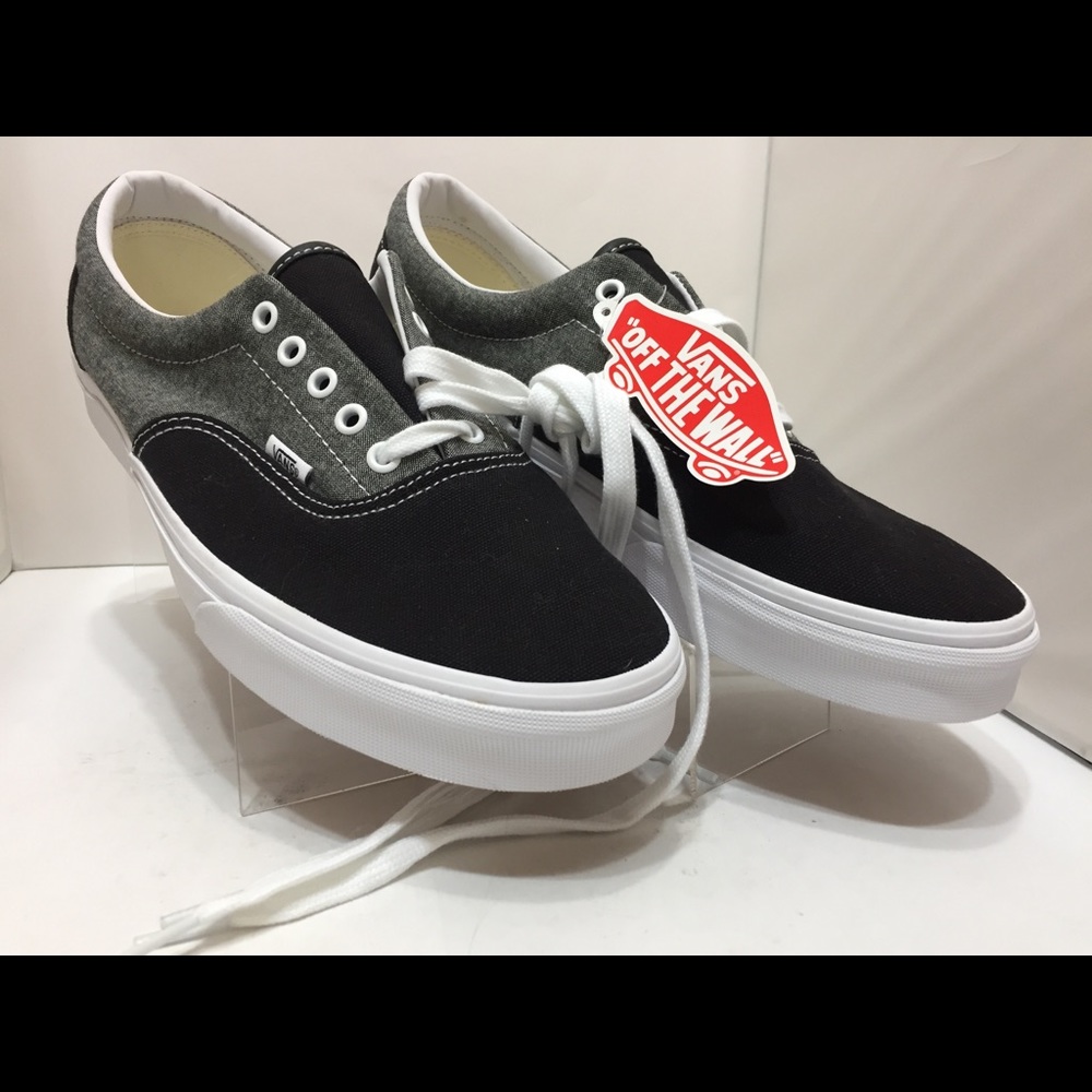 Vans Off The Wall Black Gray Skater Size 11.5